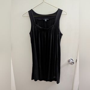 Banana Republic Large EUC Black Stretch Flowy Dress Little Black Dress Fall